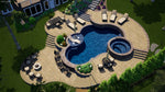 Load image into Gallery viewer, I will design landscape, terrace, backyard, pool, and patio