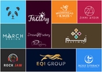 Load image into Gallery viewer, I will do modern minimalist logo design for your business
