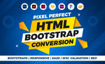 Load image into Gallery viewer, I will convert figma to html, xd to html css, psd to html responsive bootstrap 5 (1 page)
