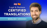 Load image into Gallery viewer, I will render spanish english certified translations (upto 300 words)