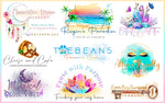 Load image into Gallery viewer, I will do unique Watercolor signature feminine boho logo design