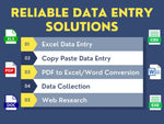 Load image into Gallery viewer, You will get Reliable Data Entry Solutions | Excel Data Entry, Cleaning & Formatting