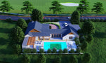 Load image into Gallery viewer, Design backyard front yard garden pool patio deck terrace 3d landscape rendering