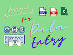 Load image into Gallery viewer, I will be your virtual assistant for web research, data entry-6 hours of work