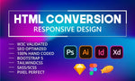 Load image into Gallery viewer, I will convert figma to html, psd to html, xd to html tailwindcss (1 page)