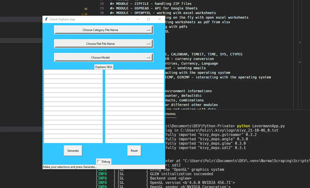 I will create your application with python