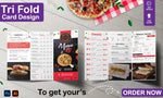 Load image into Gallery viewer, I will professionally design a flyer, brochure, packaging design and menu cards