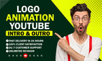 Load image into Gallery viewer, I will do logo animation video youtube intro or outro within 24hrs