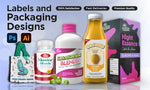 Load image into Gallery viewer, I will create product label design and packaging design