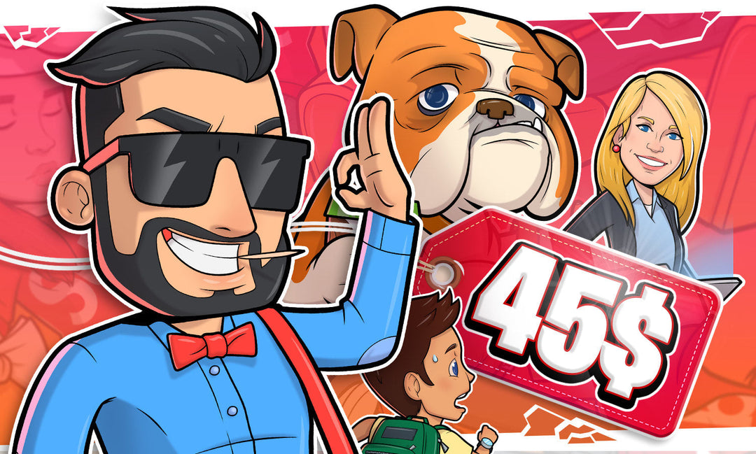 I will draw cartoon illustration and unique cartoon character
