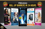 Load image into Gallery viewer, I will do outstanding roll up banner design in 24 hours