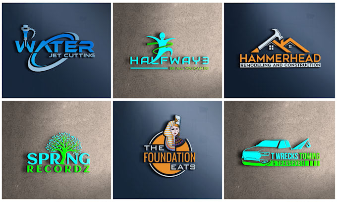 High-Quality Geometric 3D Logo Creation with Depth and Dimension