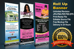 Load image into Gallery viewer, I will do outstanding roll up banner design
