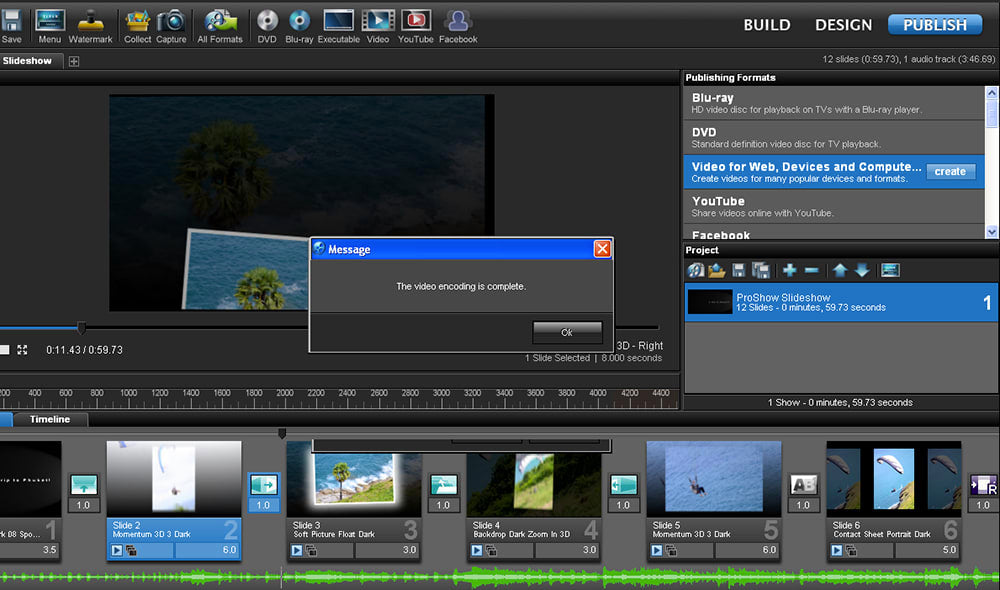 I will create a video slideshow from your photos and videos-120 seconds running time