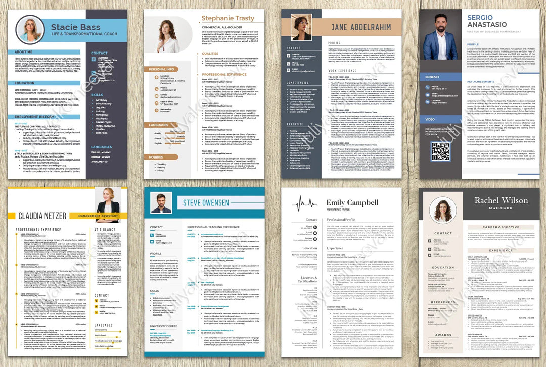 I will design professional resume, cv and cover letter template