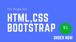 Load image into Gallery viewer, I will fix html css bootstrap issues