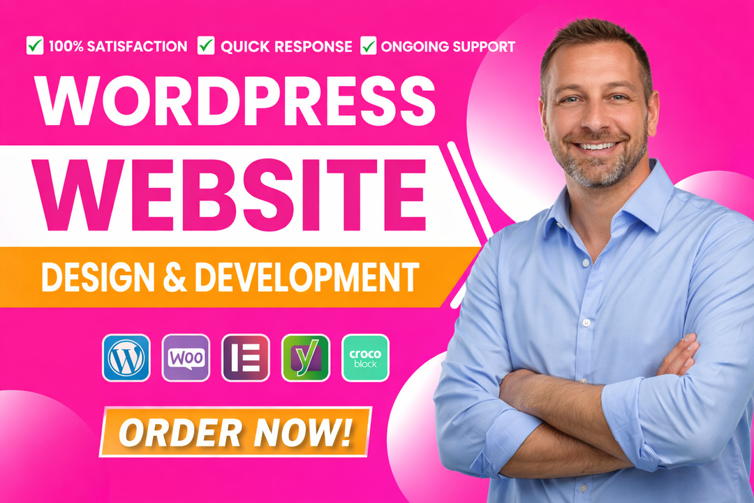 I will design a professional WordPress website or blog (up to 3 pages)