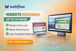 Load image into Gallery viewer, I will redesign your Webflow website up to 20 pages for a modern professional look