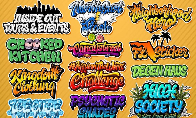 I will do a graffiti art logo for your brand, business, or company