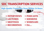 Load image into Gallery viewer, I will transcribe audio video interviews podcast transcripts (20 minutes)