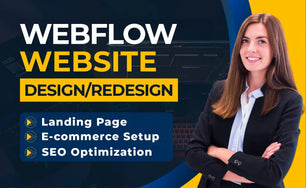 We will redesign your Webflow website up to 10 pages for a modern professional look