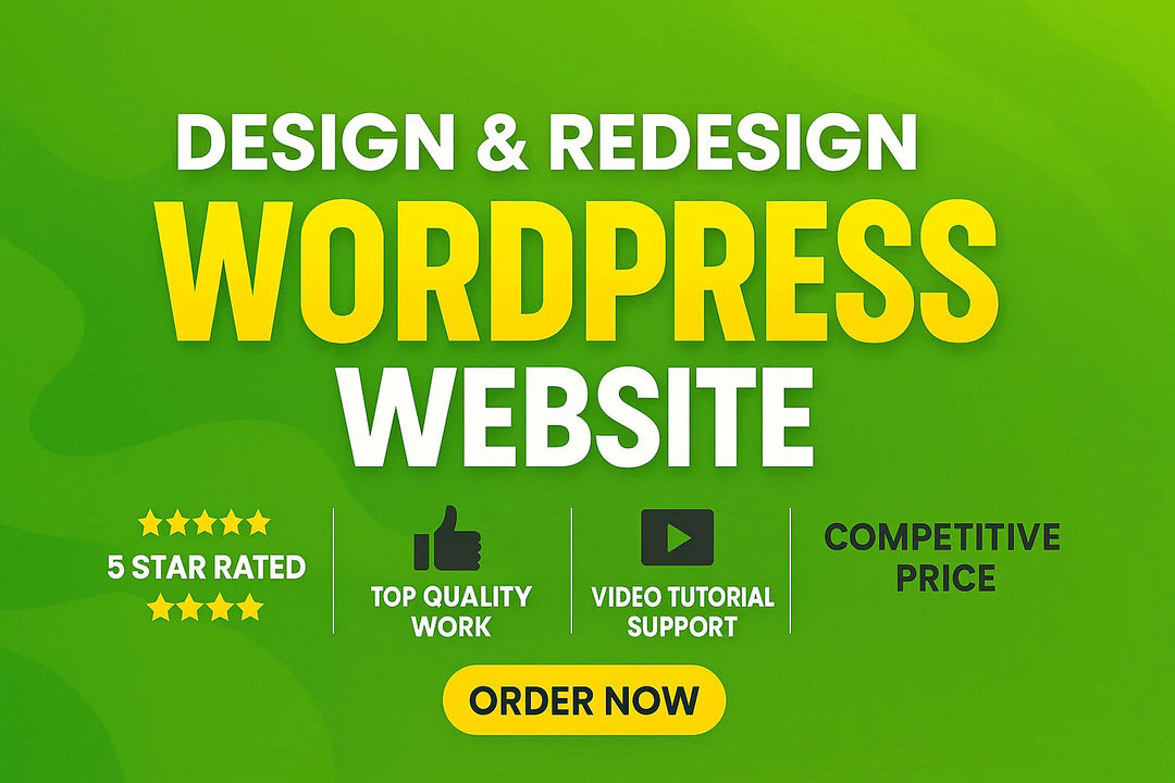 We will redesign your WordPress website into a modern responsive and high converting website (Upto 10 pages)
