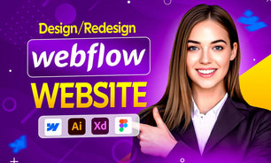We will design and develop a custom Webflow website up to 10 pages