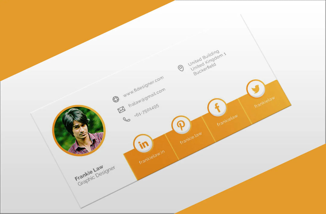 Design HTML email signature or clickable email signature