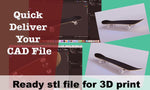 Load image into Gallery viewer, I will design 3d cad model for 3d printing and edit stl,obj file
