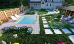 Load image into Gallery viewer, Design backyard front yard garden pool patio deck terrace 3d landscape rendering