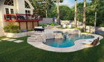 Load image into Gallery viewer, Design backyard front yard garden pool patio deck terrace 3d landscape rendering