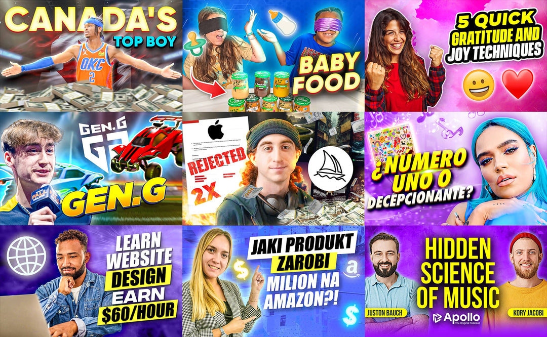 Design a mind blowing YouTube thumbnail for you