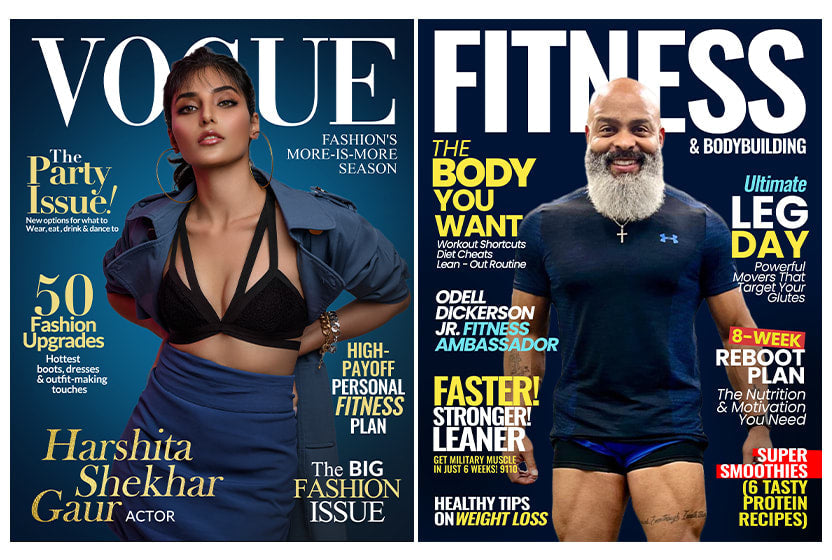 Design amazing magazine cover