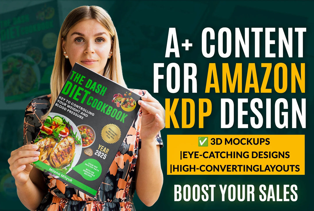Design amazon KDP a plus content and book banner