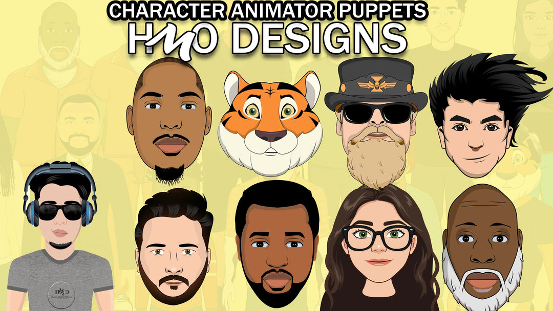 Design and rig custom puppets for adobe character animator