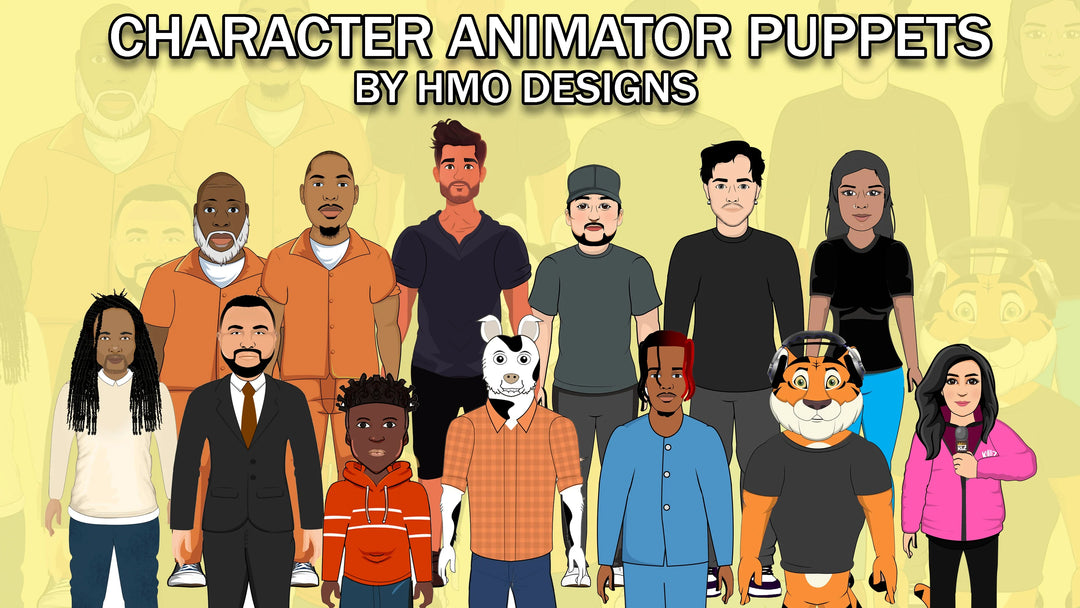 Design and rig custom puppets for adobe character animator