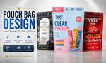 Load image into Gallery viewer, Design premium pouch bag packaging with front and back layout