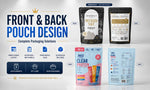 Load image into Gallery viewer, Design premium pouch bag packaging with front and back layout