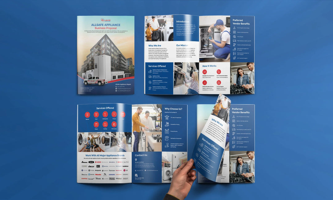 Design professional business brochure