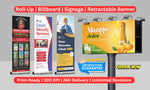 Load image into Gallery viewer, Design roll up banner, retractable banner, pull up banner