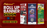 Design roll up banner, retractable banner, pull up banner