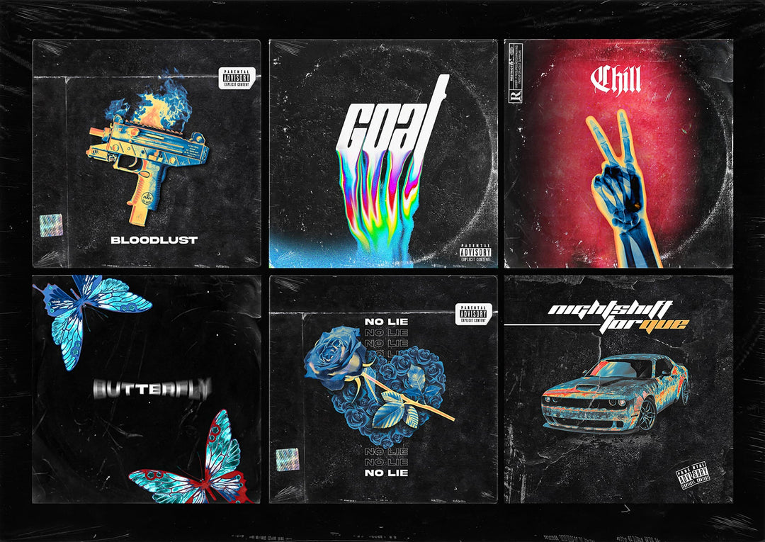 Design unique music album cover art