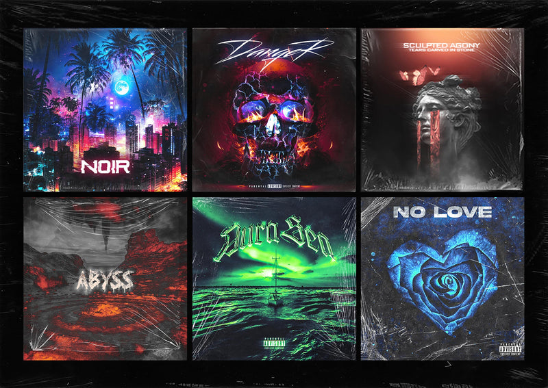 Design unique music album cover art