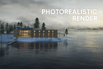 Load image into Gallery viewer, I will create photorealistic 3d exterior and interior renderings for your house