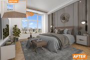 Do realistic virtual staging and virtual renovation for your listing
