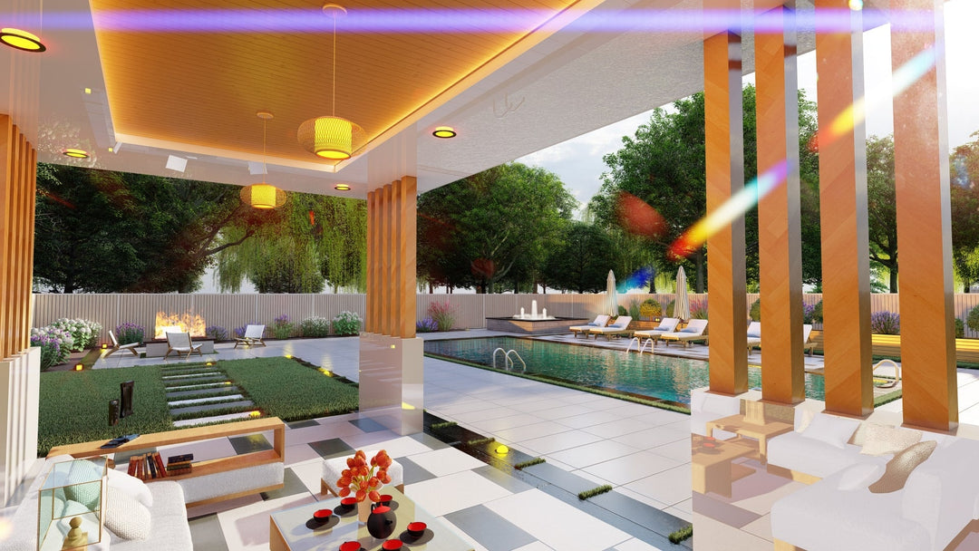 I will 3d landscape design, backyard, front yard, deck, pool as a landscape architect