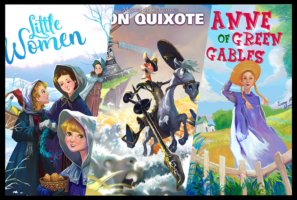 Draw you professional book illustration and cover