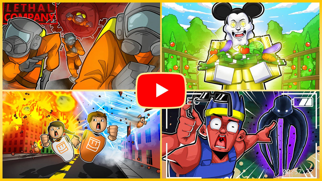 Draw you YouTube art OR cartoon thumbnail