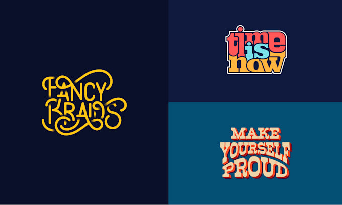 I will design a stylish custom lettering logo with personality (Upto 2 Concepts)