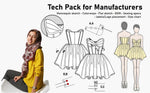 Load image into Gallery viewer, I will make your professional fashion tech pack for production